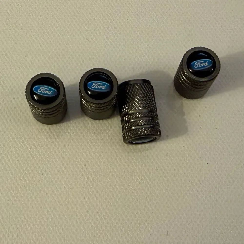 Ford Valve Stem Caps in Gray Set of 4 NWT